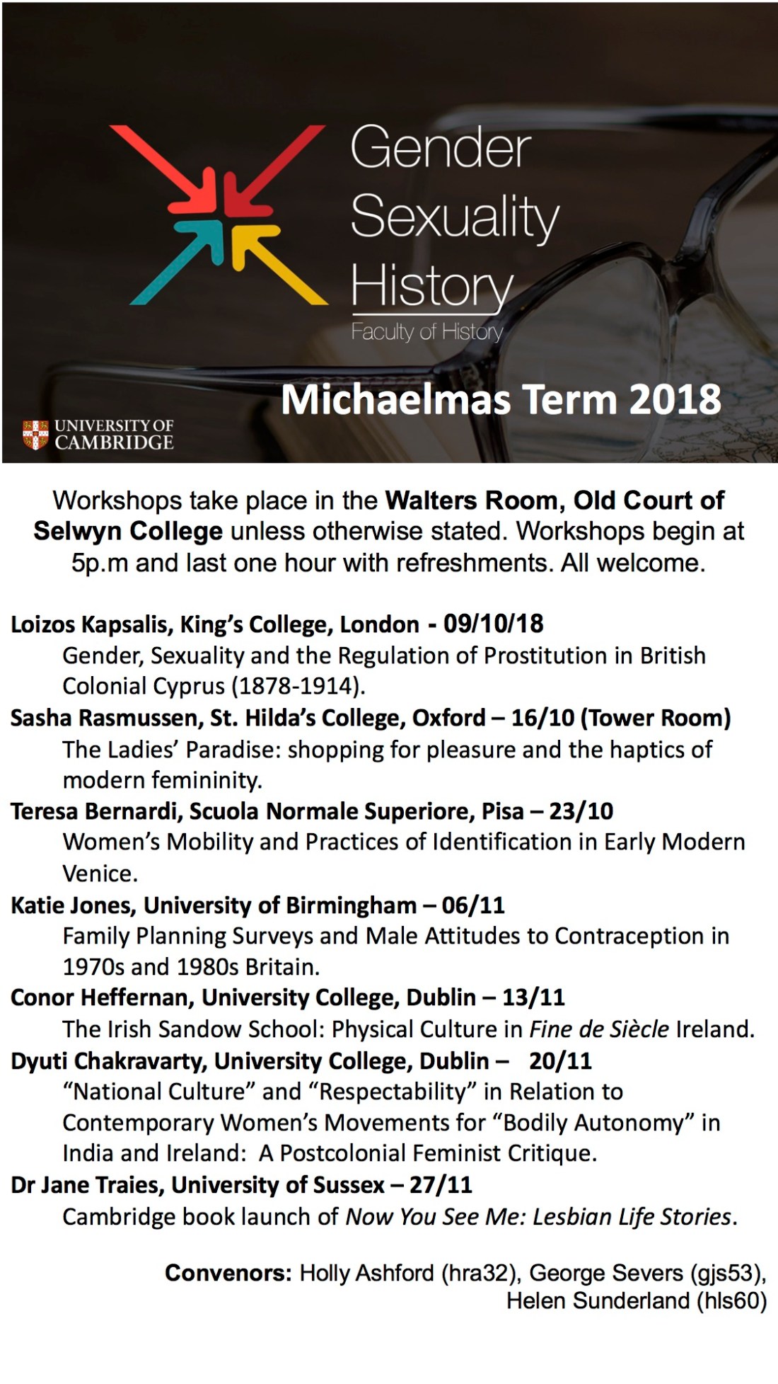 Michaelmas term card 2018